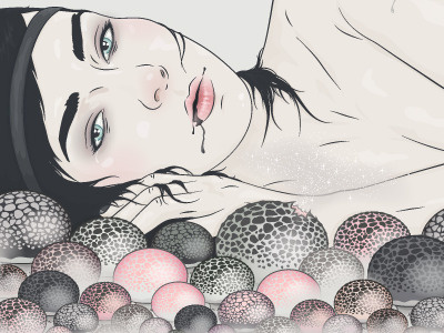 Puffballs girl illustration puffballs stickyhat