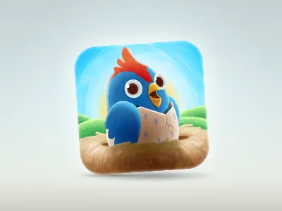 Lil Birds app bird egg happy icon iphone nest