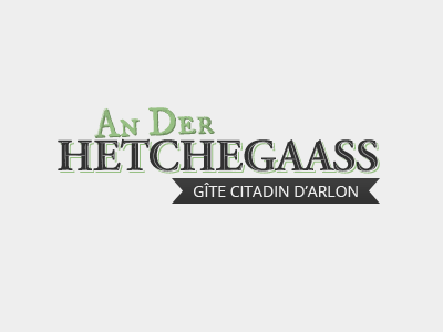 Gite Arlon - Logo dark grey gite green grey hotel light minimalist texture