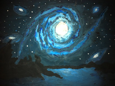Galaxy painting galaxy stars