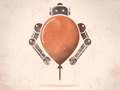 Robot Balloon balloon illustration logo robot