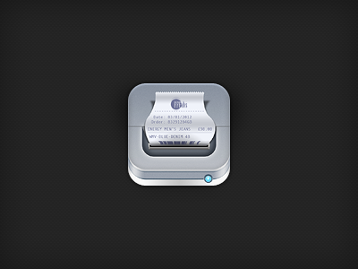 Receipt Printer icon ios paper perspective printer receipt texture