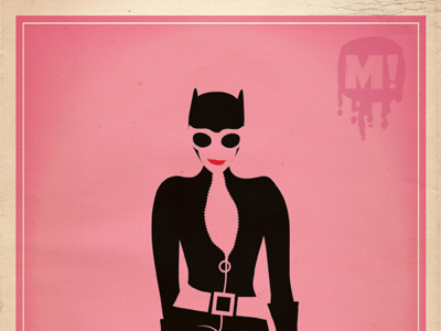 Kittywoman catwoman illustration mud