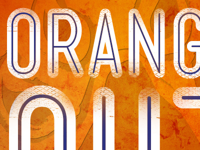 Orange Out WIP bearkats blue grunge orange pressed shadow shsu white wip