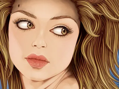 Leo the Lion illustrator portrait tutorial vector