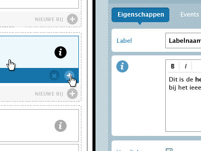 Formdesigner Properties form icons plus properies ui webapp