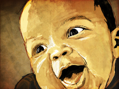 Illustration in progress photoshop sketch wacom
