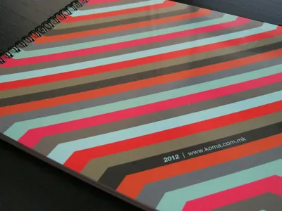 2012 Agenda notebook 2012 agenda cover page notebook stripes