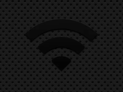 Matte Black Wifi Icon black carbon icon pattern ui user interface webdesign wifi