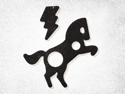 Horsepower Icon bolt horse icon illustration lightning power texture