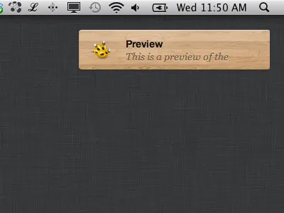 Free Wood Growl Theme free growl icon shadow text texture theme wood