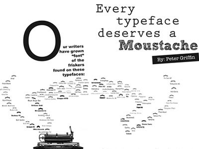 Mustache Typeface fonts mustache type typeface