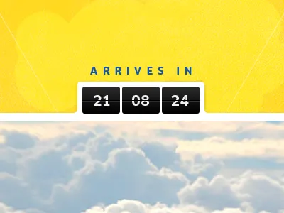 Arrives in 21 Days, 8 Hours, 14 Minutes. clan otc clouds countdown web