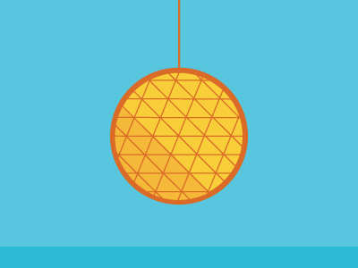 New Years - Ball animation illustration vector