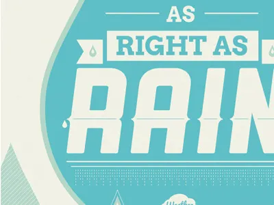 As right as - Print poster print print design weather