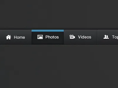 Dark Navigation clean dark design interface nav navigation ui user interface