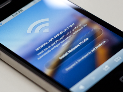 iPhone Wi-Fi Profile Theme css image interface iphone theme ui visual wifi