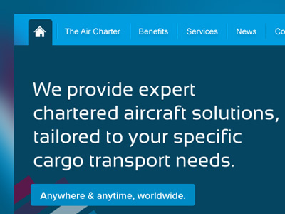 Air Charter site header navigation