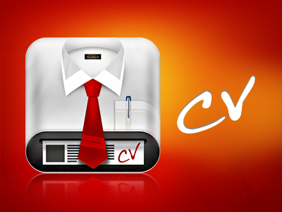 CV cv iphone app icon resume