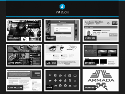 Initstudio V2 icon initstudio logo portfolio rebranding