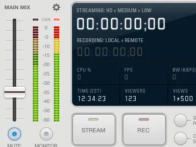 UI audio encoder ui video volume