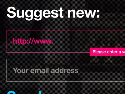Suggest error form suggest