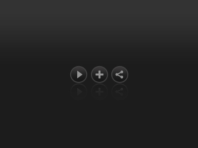 Buttons button buttons dark play plus share