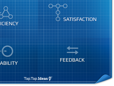 Usability Blueprint blue blueprint firstshot lines psd taptapideas usability