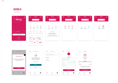 Fintech Movii App app fintech mobile payments ui wireframe