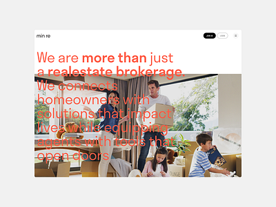 Page layout for realestate brokerage ui