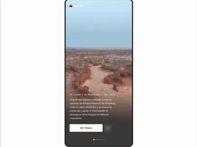 Angola App - Media Visualization Animation design figma figmadesign typography ui ux