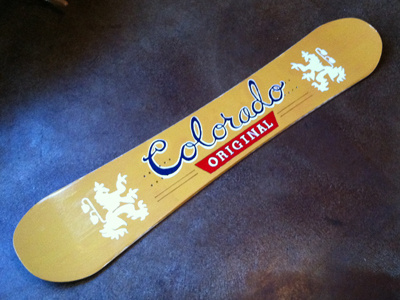 Final hand painted board for Art of Winter Show