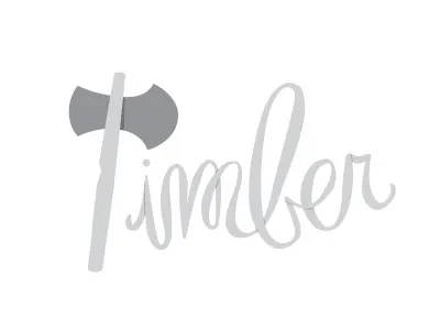 Timber identity logo typography