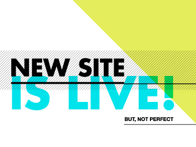 New Website hash hash mark futura helvetica line live new triangle website