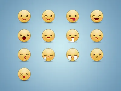 Emoticons emoticon expression faces icons