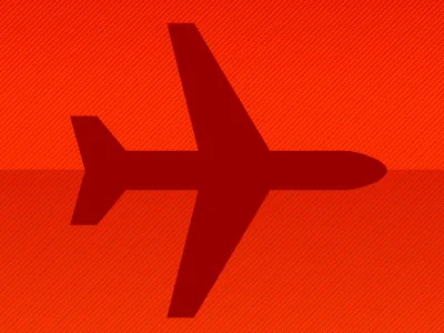 Plane icon plane red