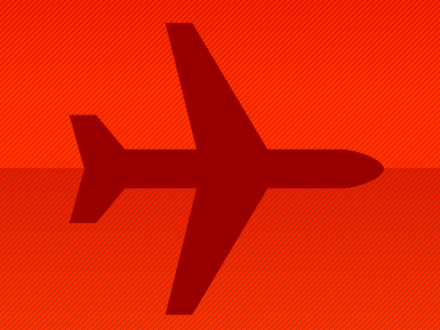 Plane icon plane red
