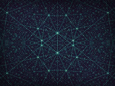 The Internet abstract connections dark lines poster symmetrical symmetry