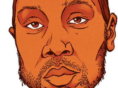 RZA color digital illustration portrait rza wu tang clan