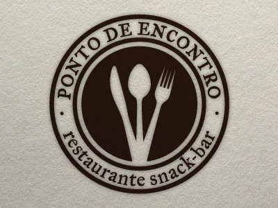 Ponto de Encontro branding castro design encontro esad fork graphic hat josé knife letters logo logotipo logotype logótipo oporto ponto porto portugal portuguese poster print restaurant restaurante shirt spoon t shirt