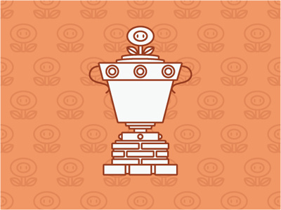 Mario Kart Trophy Series : Flower Cup icon illustration mario kart