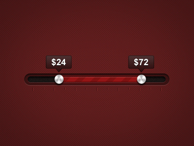 Range Slider mobile range slider ui web