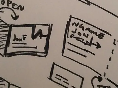 business card drawings