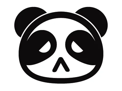 Sad panda deux illustration panda