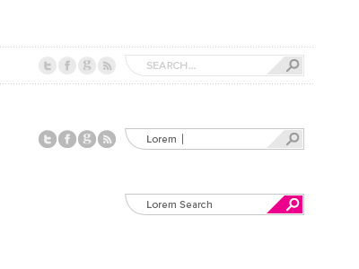 Search Interactive Effects box icons search social
