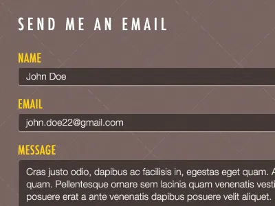 02 Contact Form design form texture ui web