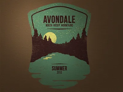 Resort Camp Study camp lake moon mountains night resort shirt summer trees