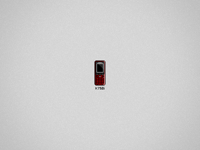 [Pixelart] Sony Ericsson K750i device gsm k750i pixel pixelart red sony sony ericsson
