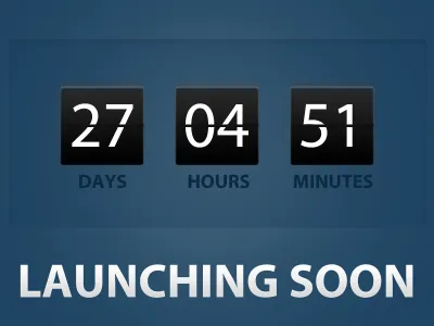 Countdown clock countdown designcurate launch preview teaser timer