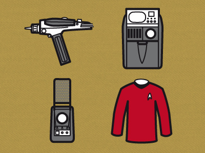 Awayteam Icons icons illustration redshirt scifi star trek vector